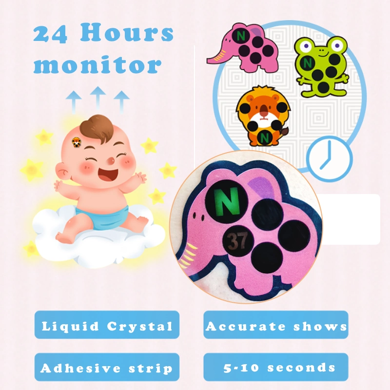 Promotional Scientific Health Good Thermometer Card for Baby