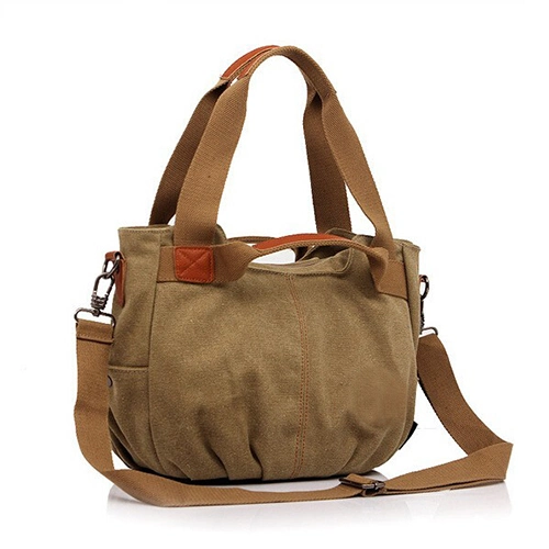 Distributor Promotional Leisure Hand Handle Totes Canvas Beach Bag for Women