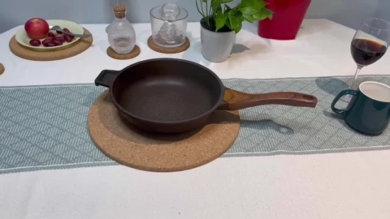 Regalo promozionale Prodotti ecologici di alta qualità e salute Sottobicchieri per bevande in legno, sughero bianco, per utensili da cucina, diametro 19 cm